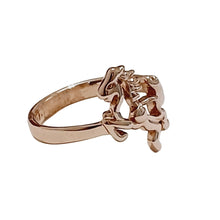 18kgp Horse Rearing Ring Size 7 - AbcdepaHorseJewelry