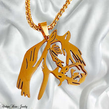 Gold Horse Head Necklace
