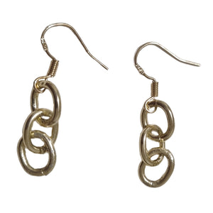 3 Links Gold Earrings - AbcdepaHorseJewelry