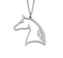 Horsehead Silver Pendant Necklace