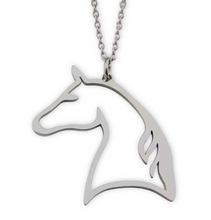 Horsehead Silver Pendant Necklace