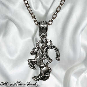 Horse Charm Cluster 2 Necklace