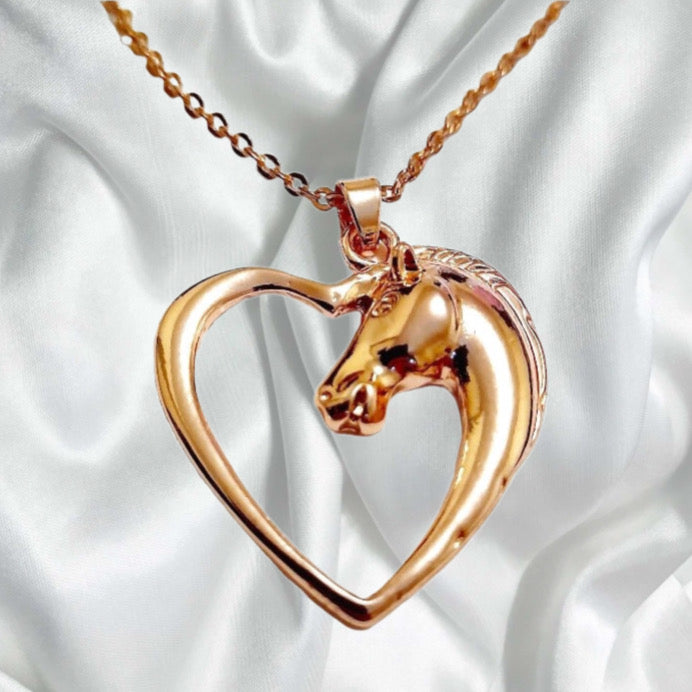 Horse loveheart Necklace
