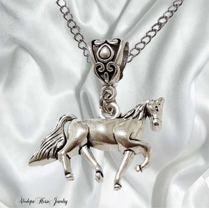 Horse Hackney Charm Pendant Necklace