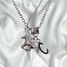 Horse Cantering Charm Necklace