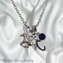 Horse Cantering Charm Necklace