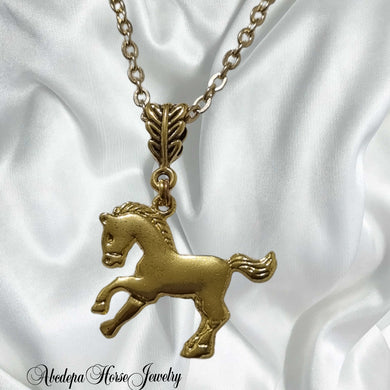 Horse Pendant GP Necklace