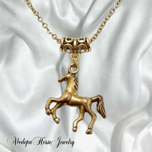 Antique Gold Horse Necklace