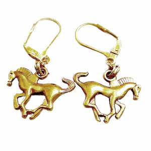 Horses Cantering Dangle Earrings