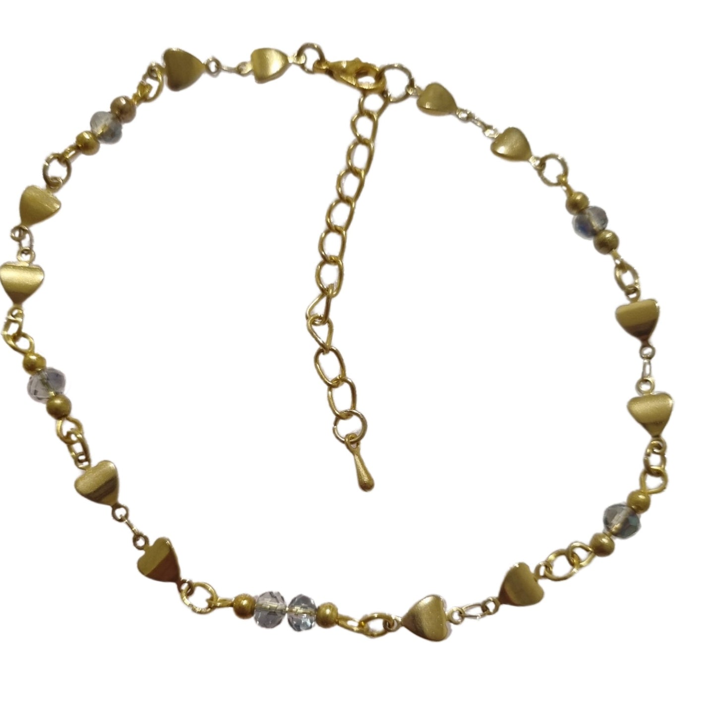 Anklet of Gold Hearts - AbcdepaHorseJewelry