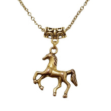 Antique Gold Horse Necklace - AbcdepaHorseJewelry