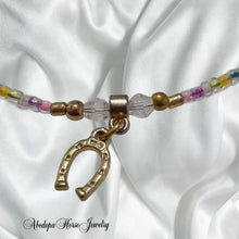 Colorful Beaded Horseshoe Bracelet - AbcdepaHorseJewelry