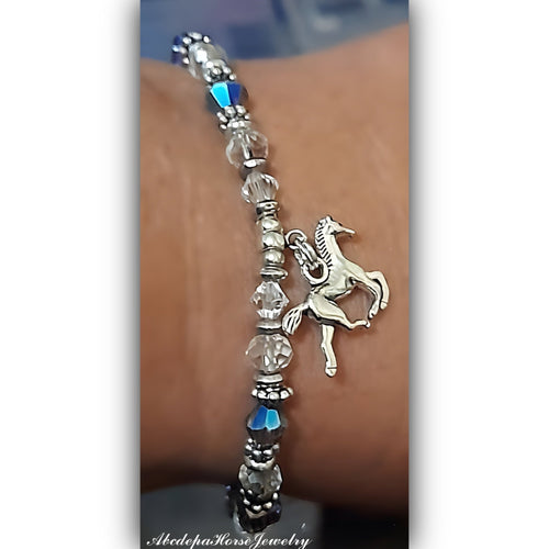 Crystal Horse Bracelet - AbcdepaHorseJewelry