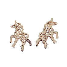 Geometical Unicorn Studs - AbcdepaHorseJewelry