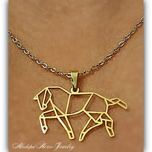 Geometric Horse Pendant - AbcdepaHorseJewelry