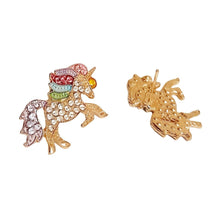 Gold Unicorn Studs - AbcdepaHorseJewelry