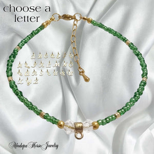 Green Beaded Bracelet - AbcdepaHorseJewelry