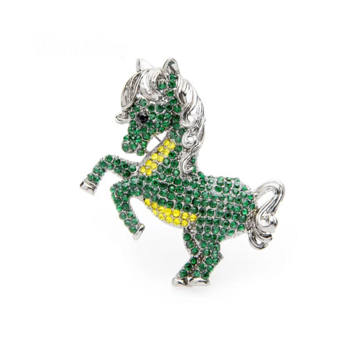 Green Pony Brooch - AbcdepaHorseJewelry