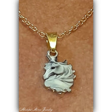 Grey Horse Pendant Necklace - AbcdepaHorseJewelry