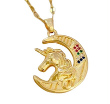 Half Moon Unicorn Necklace - AbcdepaHorseJewelry