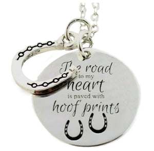 Hoof prints Necklace - AbcdepaHorseJewelry
