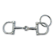 Horse Bit Dee Ring Keyring - for equestrian enthusiasts, silver, one size.