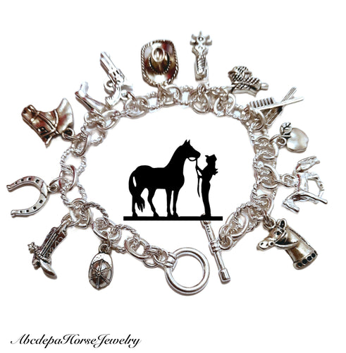 Horse Charm Bracelet - AbcdepaHorseJewelry