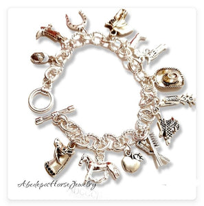 Horse Charm Bracelet - AbcdepaHorseJewelry