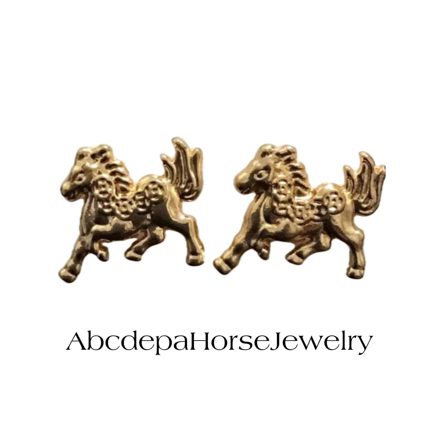 Horse GP Stud Earrings - AbcdepaHorseJewelry