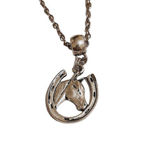 Horse Head Charm Necklace - AbcdepaHorseJewelry