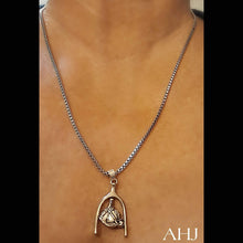 Horse head in Spur Pendant Necklace - AbcdepaHorseJewelry