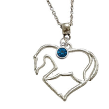 Silver Horse Heart Charm Necklace/can add birthstoneSilver Horse Heart Shape Pendant is beautiful with this
stunning Silver Necklace stainless steel  It just seems to
shine that little bit more The Horse shape Inside Horse Heart NecklaceAHJAbcdepaHorseJewelrySilver Horse Heart Charm Necklace/