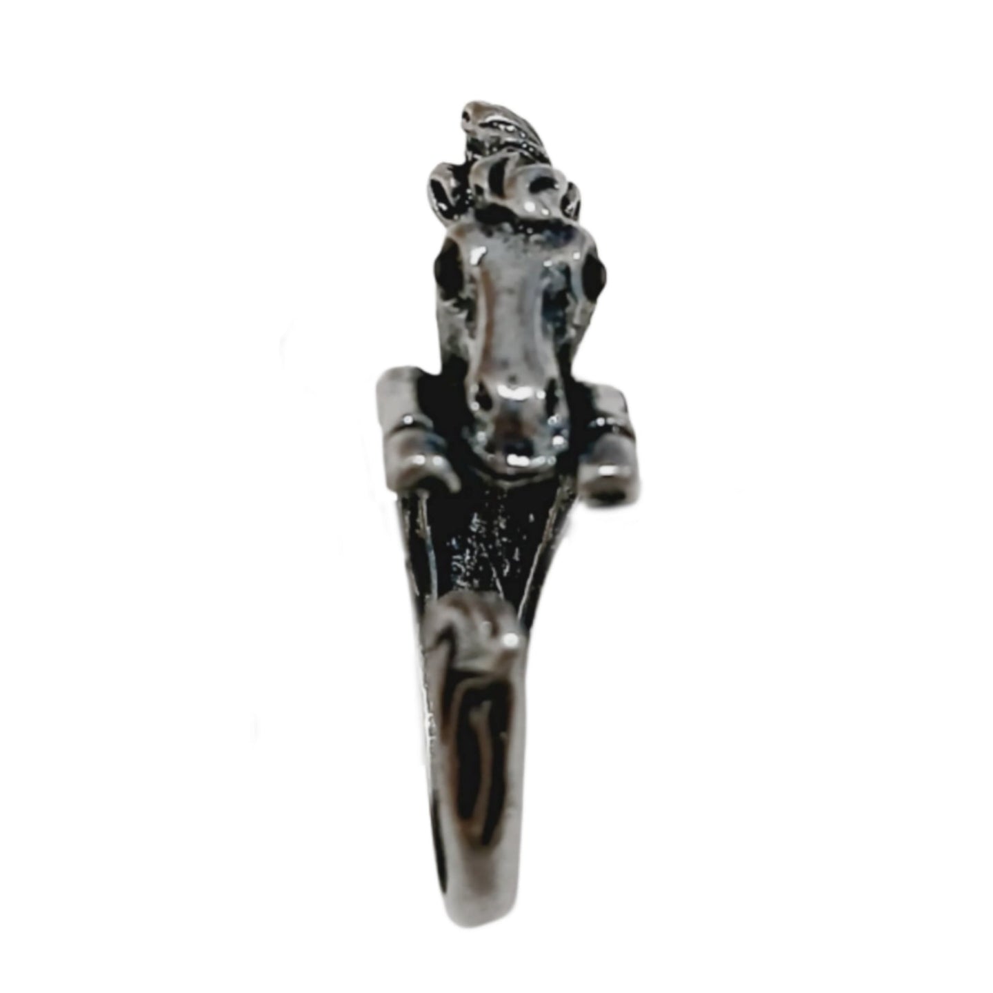 Ok ?Horse Open Size Silver Ring - AbcdepaHorseJewelry