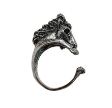 Horse Open Size Silver Ring - AbcdepaHorseJewelry