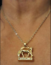 Horse Stirrup with Horse NecklaceHorse Stirrup with Horse Necklace This elegant Horse Stirrup Necklace features a stunning horse doing an extending trot on the base of the stirrup. Adorned with sparHorse Stirrup NecklaceAHJewelryAbcdepaHorseJewelryHorse Stirrup