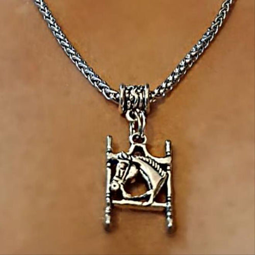 Horsehead Bit Charm Necklace - AbcdepaHorseJewelry