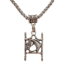 Horsehead Bit Charm Necklace with stainless steel chain and charm.