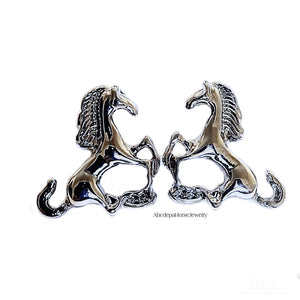 Horses Galloping Studs - AbcdepaHorseJewelry