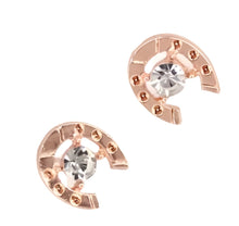 Horseshoe Crystal Gold StudsHorseshoe studs with Crystal in the middle the size
are 1.5cm W X 2cm H and are ideal as a gift for any
one who loves horses with the crystal giving them the extra 
Horseshoe With Crystal In The Middle StudsAHJ SuppliersAbcdepaHorseJewelryHorseshoe Crystal Gold Studs