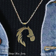 Girl and Horse As One Silver Pendant