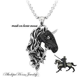 Knights Horse Pendant - AbcdepaHorseJewelry