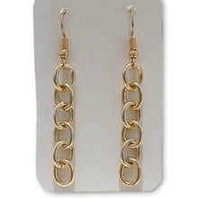 Link Chain Gold Hook Fashion Earrings - AbcdepaHorseJewelry