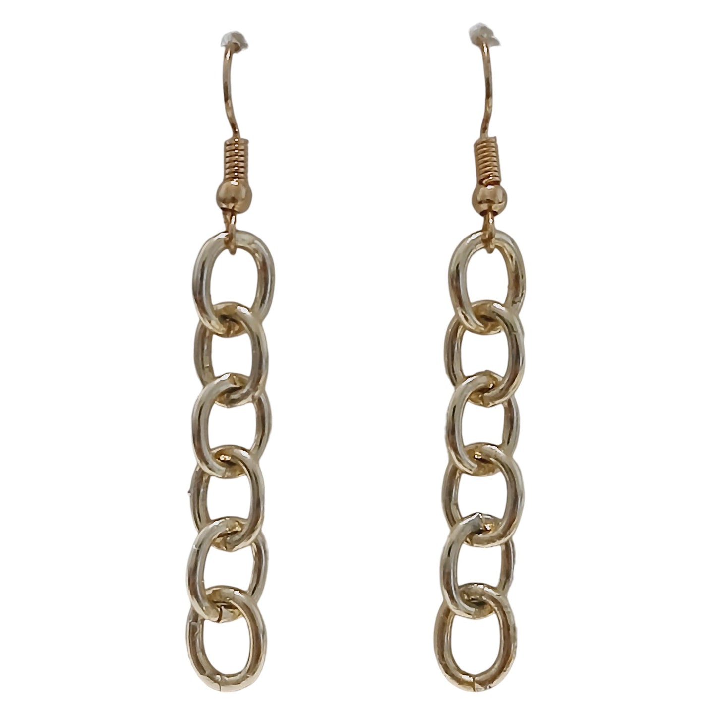 Link Chain Gold Hook Fashion Earrings - AbcdepaHorseJewelry