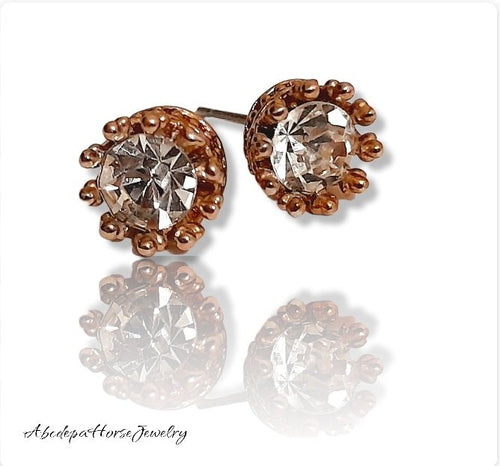 Little Crowns Studs - AbcdepaHorseJewelry