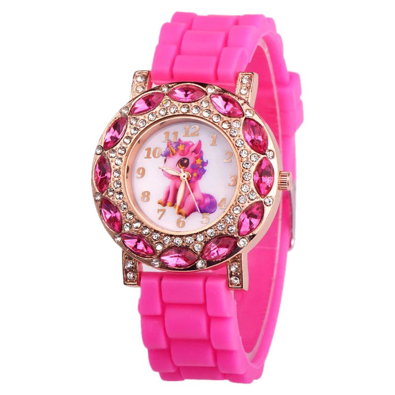 Pink Rhinestone Pony Watch - AbcdepaHorseJewelry