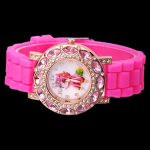 Pink Rhinestone Pony Watch - AbcdepaHorseJewelry