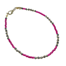 Pink Seed Bead Pearl Beaded Choker Set - AbcdepaHorseJewelry