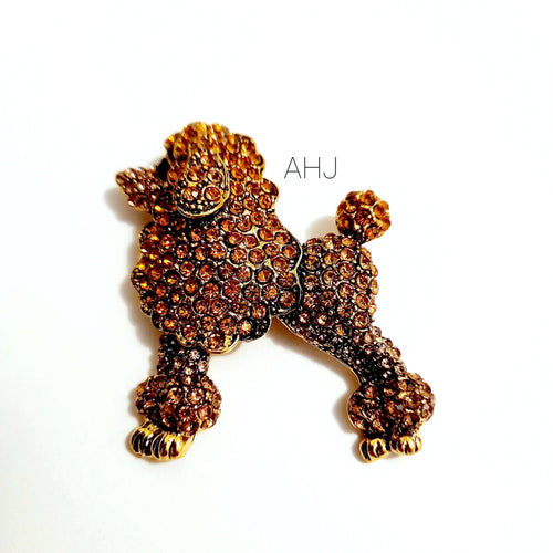 Poodle Brooch Beautiful Colors - AbcdepaHorseJewelry