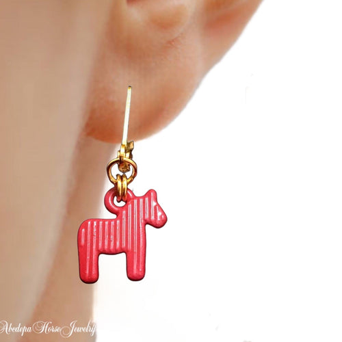 Red Pony Earrings - AbcdepaHorseJewelry