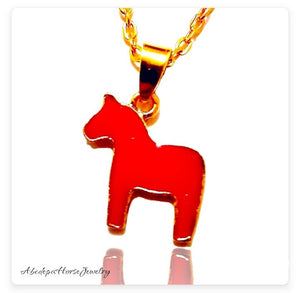 Red Pony Necklace - AbcdepaHorseJewelry